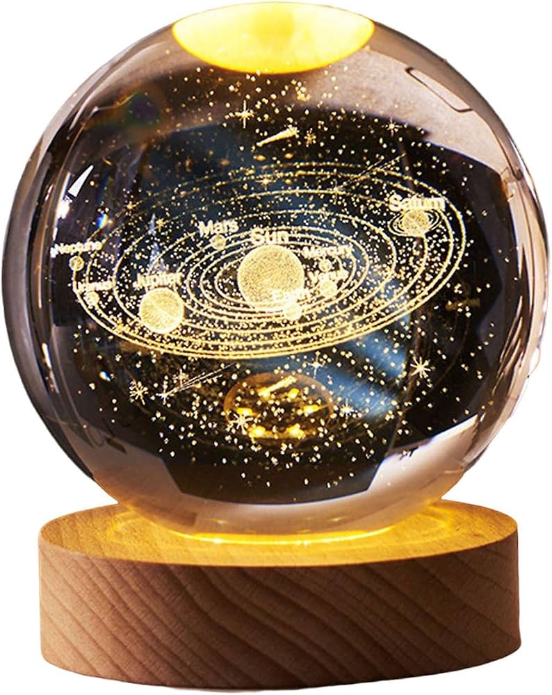 Esfera De Cristal Luz Led